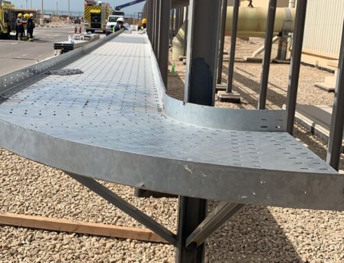 مشروع توريد وتركيب جسور Cable tray لغرفة VFD (variable frequency driv)